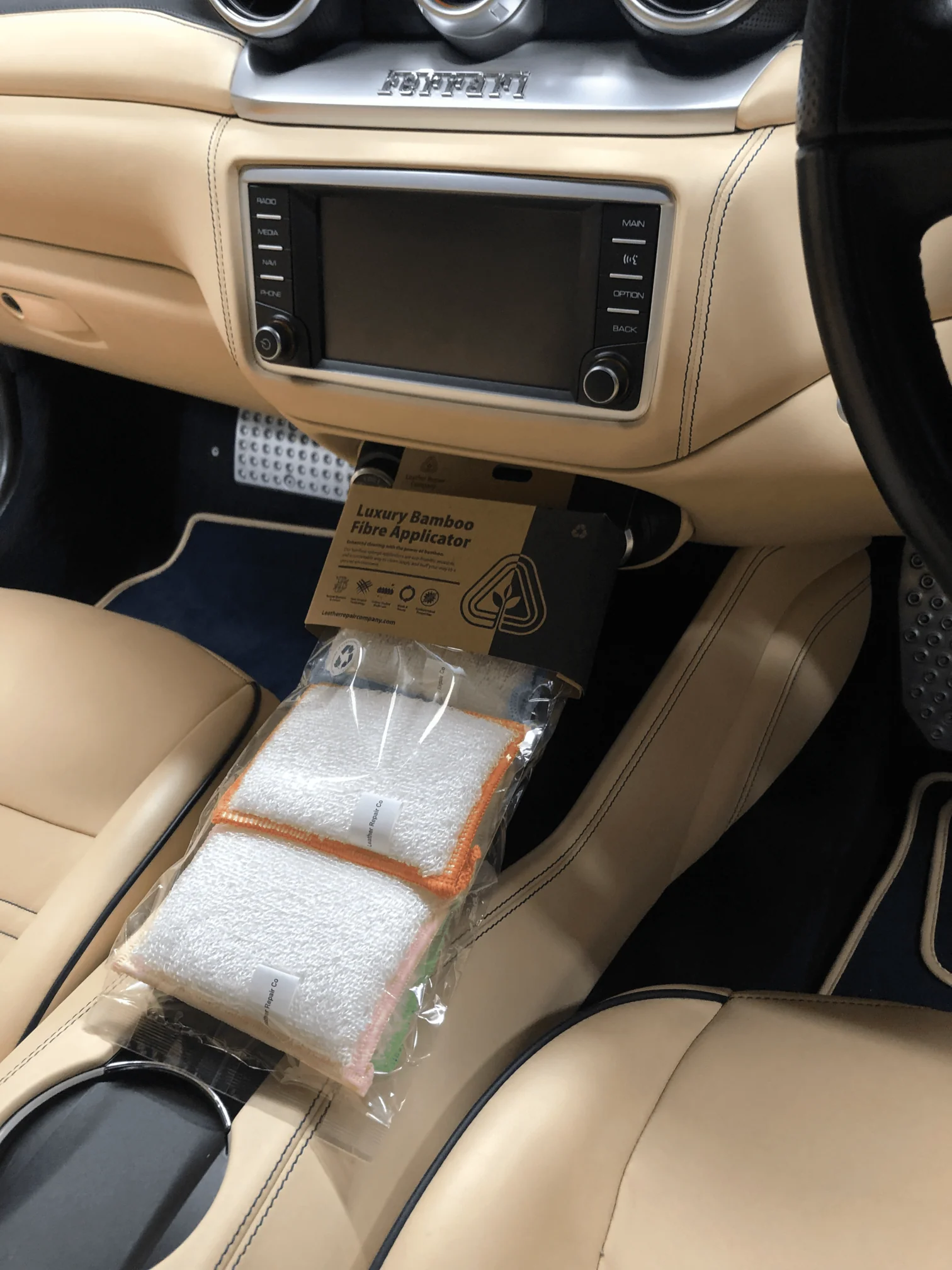 Professional Luxury Bamboo Leather Applicator Pads – Gentle, Green, Effective (6 pack) - Image 2