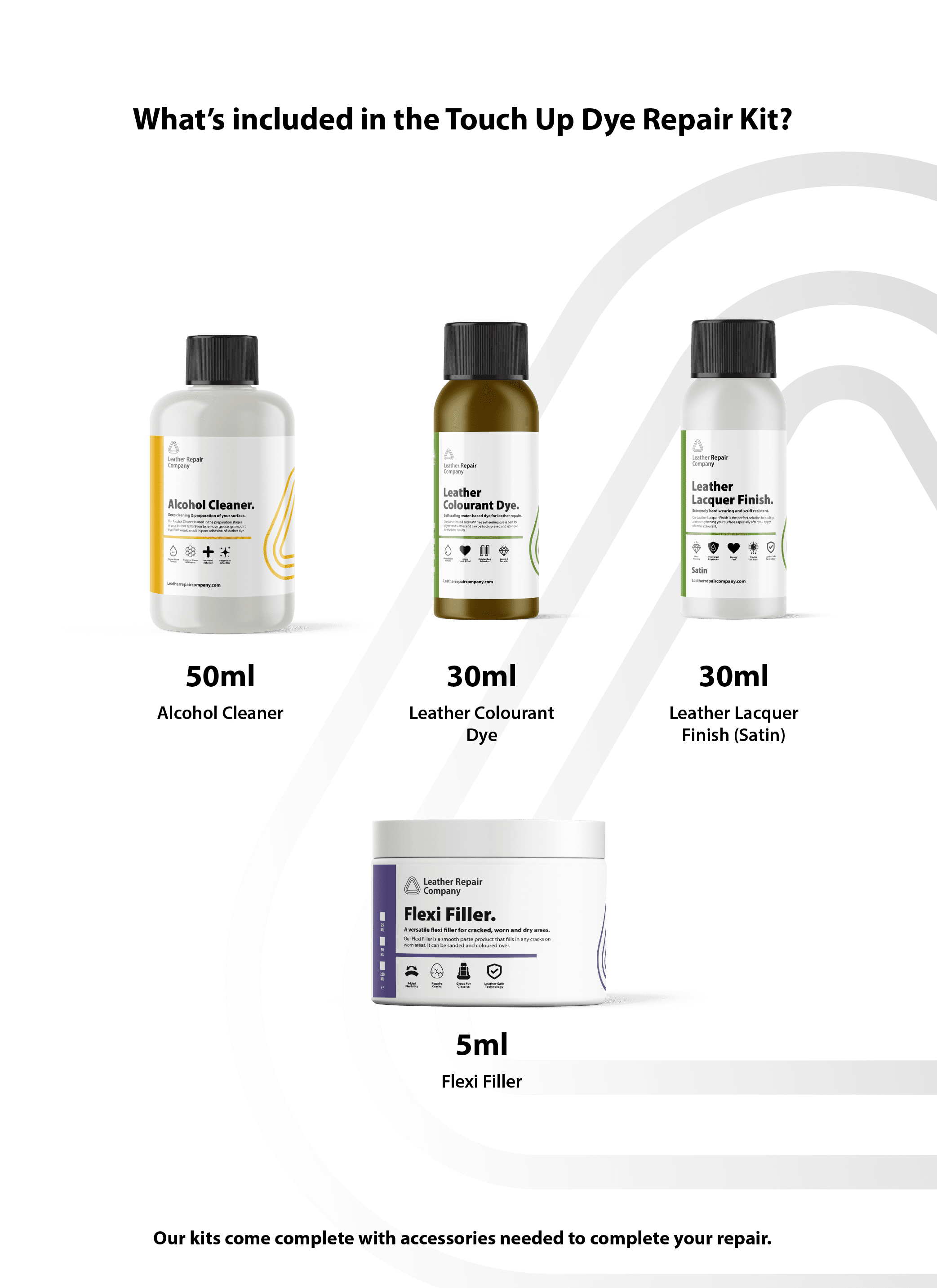 Touch Up Dye Repair Kit (Trade) - Image 2